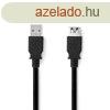 Nedis USB-A Male to USB-A Female cable 3m Black