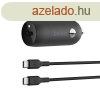 Belkin BoostCharge 30W USB-C Car Charger + USB-C to USB-C ca