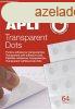 Ragasztkorong, eltvolthat, APLI "Transparent Dots&q