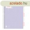 Spirlfzet vonalas STREET Pad A/4 100 lapos regiszteres lil