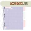 Spirlfzet vonalas STREET Pad A/5 100 lapos regiszteres lil