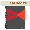 Spirlfzet vonalas LEITZ Office A/5 90 lapos PP bortval p