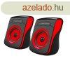 Hangszr Flamenco Sztere 2.0 USB, Esperanza piros-fekete 