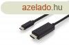 Assmann USB Type-C adapter cable, Type-C to HDMI A 2m Black