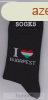 I LOVE Budapest boka zokni fekete 46-48