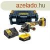 18V XR 125mm kefe nlkli sarokcsiszol, 2x5.0Ah akku s tl