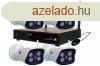 4CSATORNS H.264 VEZETK NLKLI IP66 LAN NVR KIT