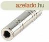 Mono Csatlakoz 6.35 mm Aljzat Fm Ezst