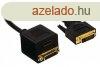 DVI Kbel DVI-D 24+1p Ts - DVI-D 24+1-Plus Aljzat + HDMI 