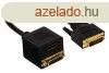 DVI Kbel DVI-D 24+1p Ts - DVI-D 24+1-Plus Aljzat + HDMI 