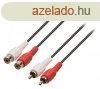 Sztere Audio Hosszabbt Kbel 2x RCA Dug - 2x RCA Aljzat 