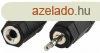 Sztere Audio Adapter 2.5 mm-es Dugasz - 3.5 mm-es Aljzat Fe