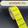 35x23mm - AJNDK - FLUO CITROM visszaszedhet ragasztval (