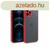 iPhone 14 Plus műanyag tok, piros, fekete, CEL-MATTIPH1467M-