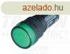 LED-es jelzlmpa, zld 12V AC/DC, d=16mm