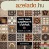 Susan Briscoe - Japn taupe patchworkblokkok - 125 blokk s 