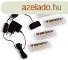 Rejtett LED vilgts faliszekrnyhez - 2 modul + 2 fnypont