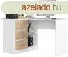 Sarok rasztal - Akord Furniture - 124 cm - fehr / sonoma 