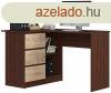 Sarok rasztal - Akord Furniture - 124 cm - wenge / sonoma 