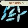 Lndzsa (szirom) cseh prselt veggyngy - Opal Turquoise AB