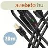 AXAGON ADR-220B USB Repeater Cabel 20m Black