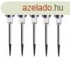 Livarno Home LED Lights - 5 darabos inox - hidegfehr napele