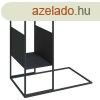 Fekete szerelt fa kisasztal 55x36x59,5 cm