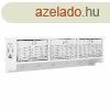Akaszt&#xF3;s polc 3 kos&#xE1;rral, feh&#xE9;r, 