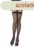  729027SL FISHNET STOCKING W/ LACE TOP O/S BLK 