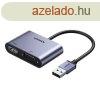UGREEN CM449 USB-A 3.0 HDMI/VGA adapter (szrke)