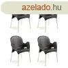Miramar Kerti szk Antracit - 4 Db O
