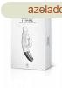  TITANZ 7" SILICONE RECHARGEABLE VIBRATOR IN IVORY WHIT