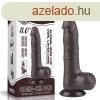  8&#039;&#039; Sliding Skin Dual Layer Dong Black I 