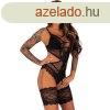 LIVCO CORSETTI SETS - HAWAIN LC 90665 TEST FEKETE