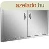 Rozsdamentes acl BBQ grillajt 87,6 x 48,2 cm ? Duplaajts 