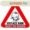 Vigyzz Rm! Baby On Board matrica 105x95mm
