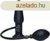True Black Vibrating Butt Plug