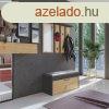 MIX Parma elszobafal, 100x81.5x35 cm, antracit-tlgy