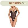 Cottelli - tltsz, nyitott csipke body (fekete)