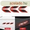 Fnyvisszaver carbon autmatrica, aut tuning csk - Piros-