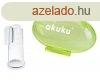 AKUKU szilikon nymasszroz tokkal - zld 