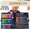 Fest s rajzol kszlet tokban 150db, fekete - 34x27x4cm