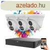 Uniview 3 dome kamers IP kamera rendszer 4MP sznes jszaka