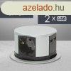 Eloszt - rejtett, 3-as + USB-A + Type-C