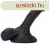 Szilikon dild Bigbal 14 x 4cm Fekete
