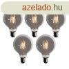 5 darabos E27 dimmelhet LED izzkszlet, fsts G95 5W 200 