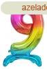 Sznes Rainbow 9-es szm flia lufi talppal 74 cm