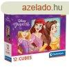 Disney Hercegnk Happy Space mesekocka 12 db-os Clementoni