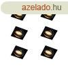 6 darabos sllyesztett spotlmpa kszlet fekete, llthat, 