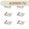 6 darabos sllyesztett spotlmpa szett fehr GU10 AR70 keret